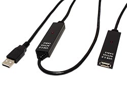 USB 2.0 aktivní prodlužovací kabel, 30m