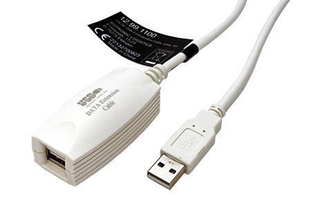 USB 2.0 aktivní prodlužovací kabel, 5m