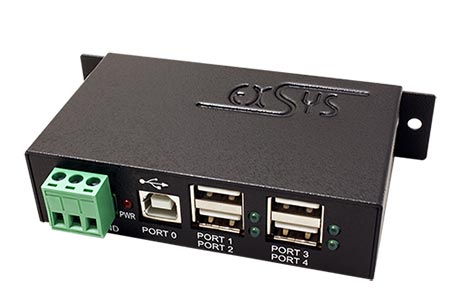 USB 2.0 Hub, kovový, 4 porty (EX-1163HM)
