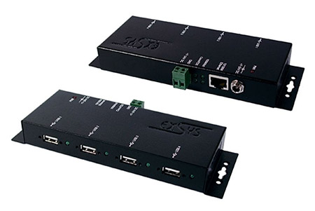 USB 2.0 Hub přes IP, 4 porty, PoE (EX-6002POE)