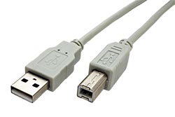 USB 2.0 kabel A-B, 0,8m 