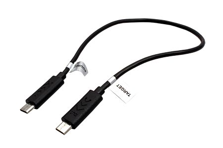 USB 2.0 kabel, microUSB B(M) - microUSB B(M), 0,3m, OTG, černý