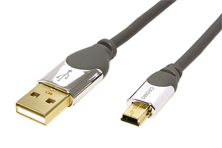 USB 2.0 kabel USB A(M) - miniUSB 5pin B(M), 1m