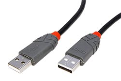 USB 2.0 kabel USB A(M)- USB A(M), Anthra Line, 0,2m