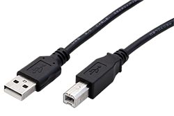 USB 2.0 kabel USB A(M) - USB B(M), 0,8, černý