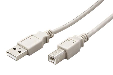 USB 2.0 kabel USB A(M) - USB B(M), 2m, šedý
