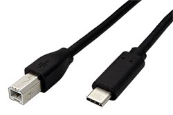 USB 2.0 kabel USB B(M) - USB C(M), 1m