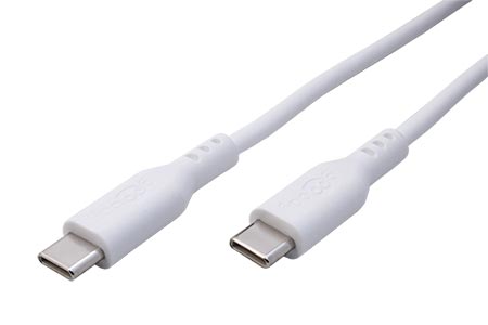 USB 2.0 kabel USB C(M) - USB C(M), silikon, 60W, 1,5m, bílý