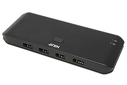 USB 2.0 přepínač 2:4, 2x USB A - 4x USB A  (US4224)