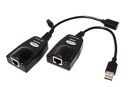 USB 2.0 prodlužovací adaptér přes TP do 100m