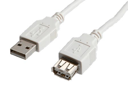 USB 2.0 prodlužovací kabel A-A, M-F, 0,8m