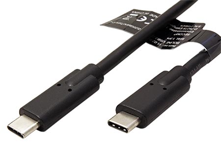 USB 20Gbps (3.2 gen 2x2) kabel USB C(M) - USB C(M), PD 100W, 1,5m, černý