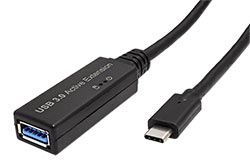 USB 5Gbps aktivní prodlužovací kabel USB C(M) - USB3.0 A(F), 5m