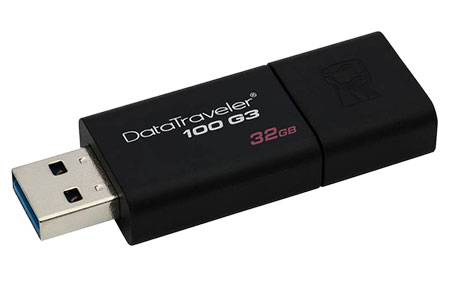 USB 5Gbps Flash disk, 32GB, DataTraveler 100 G3