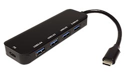 USB 5Gbps Hub, USB C(M) - 4x USB3.0 A(F), USB C PD