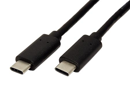 USB 5Gbps kabel USB C(M) - USB C(M), 1m, černý
