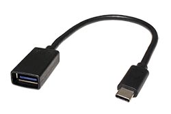 USB 5Gbps kabel USB C(M) - USB3.0 A(F), OTG, 0,2m
