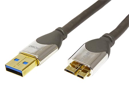 USB 5Gbps kabel USB3.0 A(M) - microUSB3.0 B(M), 0,5m