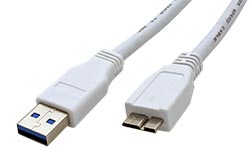 USB 5Gbps kabel USB3.0 A(M) - microUSB3.0 B(M), 0,8m