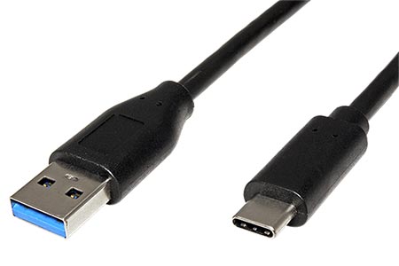 USB 5Gbps kabel USB3.0 A(M) - USB C(M), 0,5m