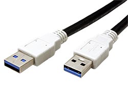 USB 5Gbps kabel USB3.0 A(M) - USB3.0 A(M), 1:1, 1m, černý (918.176)