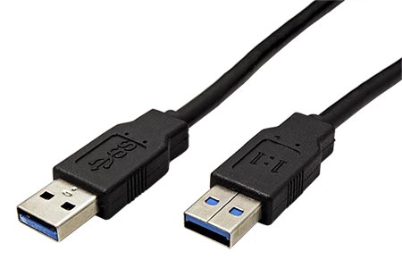 USB 5Gbps kabel USB3.0 A(M) - USB3.0 A(M), 1:1, 3m, černý