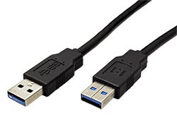 USB 5Gbps kabel USB3.0 A(M) - USB3.0 A(M), 1:1, 3m, černý