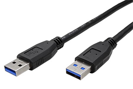 USB 5Gbps kabel USB3.0 A(M) - USB3.0 A(M), 1,8m, černý (918.083)