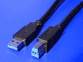 USB 5Gbps kabel USB3.0 A(M) - USB3.0 B(M), 1,8m, černý