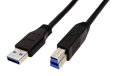USB 5Gbps kabel USB3.0 A(M) - USB3.0 B(M), 3m, černý