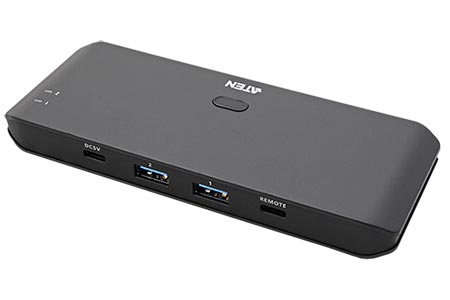USB 5Gbps přepínač 2:4, 2x USB 3.0 A - 3x USB 3.0 A + USB C (US4324)