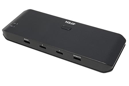 USB 5Gbps přepínač 2:4, 2x USB C - 3x USB 3.0 A + USB C (US5324)