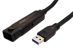 USB 5Gbps (USB 3.0) aktivní prodlužovací kabel, USB3.0 A(M) - USB3.0 A(F), 15m (UE3315A)