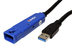 USB 5Gbps (USB 3.0) aktivní prodlužovací kabel, USB3.0 A(M) - USB3.0 A(F), 15m