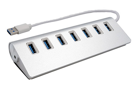 USB hub 5Gbps USB C(F) -> 7x USB3.0 A(F) (EX-1137)