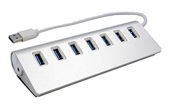 USB hub 5Gbps USB C(F) -> 7x USB3.0 A(F) (EX-1137)