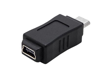 USB redukce miniUSB B(F) - microUSB B(M)