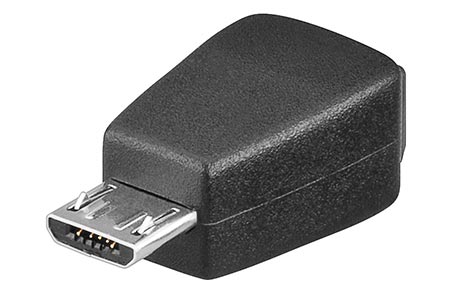 USB redukce miniUSB B(F) - microUSB B(M)