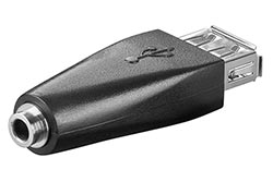USB redukce USB A(F) - stereo jack 3,5mm(F)
