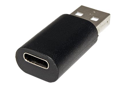 USB redukce USB A(M) - USB C(F), černá