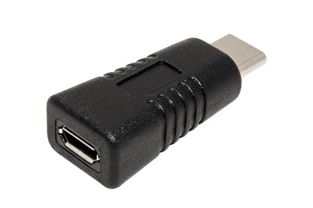 USB redukce USB C(M) - microUSB B(F), černá
