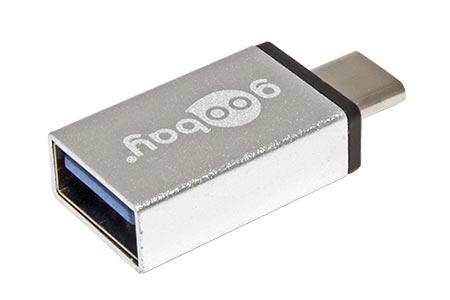 USB redukce USB3.0 A(F) - USB C(M), OTG, kovová