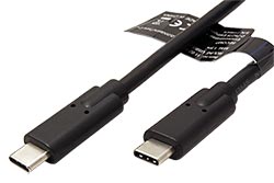 USB SuperSpeed 20Gbps (3.2 gen 2x2) kabel USB C(M) - USB C(M), PD 20V/5A, 0,5m, černý