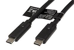 USB4 20Gbps kabel USB C(M) - USB C(M), PD 20V/5A, 2m, černý