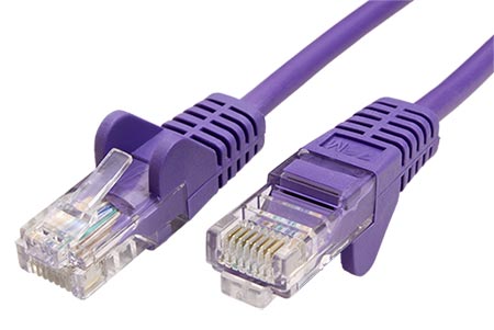 UTP patchkabel kat. 5e, 1,5m, fialový