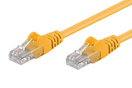 UTP patchkabel kat. 5e, 1,5m, žlutý