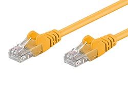 UTP patchkabel kat. 5e, 1,5m, žlutý