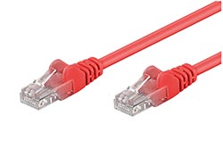 UTP patchkabel kat. 5e, 10m, červený