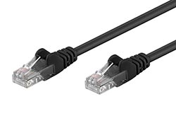UTP patchkabel kat. 5e, 15m, černý