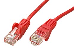 UTP patchkabel kat. 5e, 1m, červený